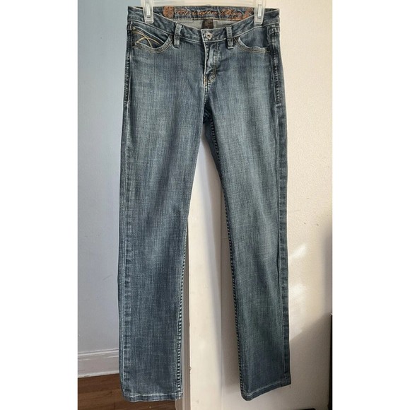 Christopher Blue Womens jeans 4 Stretch Denim Straight Medium Wash Low Rise - Picture 6 of 6